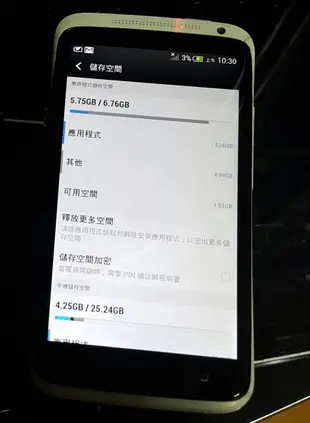 HTC One X S720e手機 /2手