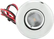 LED Aisle Light 39mm DC 12V LED Aisle Light 100LM Warm White Light 3000K IP67 Waterproof Rust Proof Smooth Surface for Boat RV Home