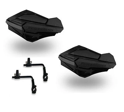 Powermadd Sentinel Handguards Guards Tri Mount Black Sportsman Scrambler Hawkeye