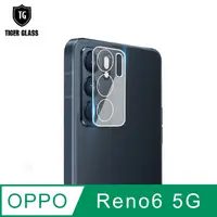 在飛比找PChome24h購物優惠-T.G OPPO Reno6 5G 手機鏡頭鋼化膜玻璃保護貼
