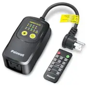 Outdoor Dimmer for String Lights, 560W Outdoor Dimmer Plug with Timer, Black T5