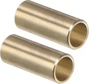 uxcell 2pcs Sleeve Bearings 1/4" Bore 5/16" OD 3/4" Length Cast Brass Self-Lubricating Bushing