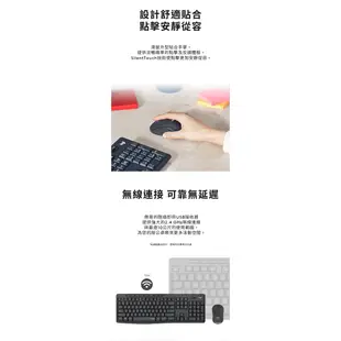 Logitech 羅技 MK295 鍵鼠組 無線鍵盤 靜音鍵盤 石墨灰色