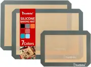 Silicone Baking Mat, Large Baking Mat Set of 3-2 Half Sheets Mats (11 5/8" X 16