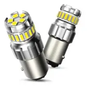 White LED 1157 US Front Turn Signal Parking Light Bulbs 6500K 7507 P21/5W BAY15D (for: Renault)