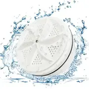 Mini Portable Washing Machine,Portable Washing Machine for Sink,Mini Dishwashers,Turbine Mini Washing Machine with USB,Suitable for Home,Business,Travel,College Room,RV,Apartment (White)