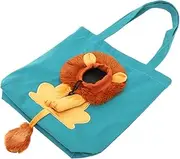 WOONEKY Lightweight Cat Travel Carrier Bag Reusable Pet Sling Bag with Lion Pattern Design for Animals for Cats and Kittens Lake