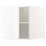 METOD top cabinet for fridge/freezer, white/Voxtorp high-gloss/white, 60x60x60 cm