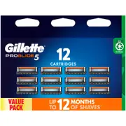 Gillette ProGlide Manual Blade Refills, 12 Pack