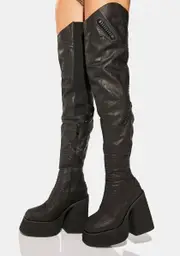 [Namilia] Plateau Over Knee Boots