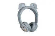 BuddyPhones PlayEars+ Wireless Bluetooth Headphones Dog Ear Kids Headset Blue