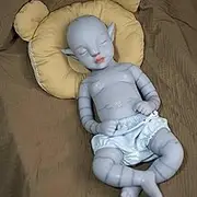 Farious 18.5 Inch Full Silicone Reborn Baby Doll Blue Baby Doll Boy