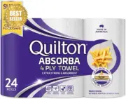 Quilton Absorba Paper Towel Rolls Pack of 24