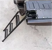 Foldable Replacement Rear Step Tailgate Ladder Compatible for Universal Trucks Tundra/Land Cruiser/Hilux/Tacoma/Isuzu D-Max