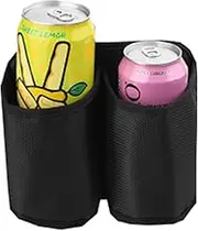 Lueear Outdoor Pool Drink Holder | Beverage Can Storage Bag - Hollow Bottom Water Bottle Storage Holder for Pool Railing Drinking Cup