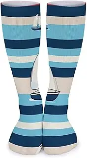 [GHBNK] Corgi Wearing Tie Crew Athletic Socks Soft Breathable Socks Winter Warm Stockings for Women Men