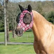 Weaver Leather Covered Ear Lycra Fly Mask, Large, Plaid Aztec, 37400-60-249