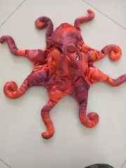 Folkmanis Red Octopus Hand Puppet Plush Theater Play About 20inch Old Stock
