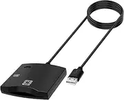 Smart Card Reader,Plug and Play Card Reader | Portable Computer Accessories, Electronics Supplies for Adults