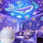 Music Box Sky Moon Lamp Rotating Galaxy Lamp Colored Night Light Home Decor