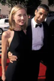 Celine Balitran George Clooney 1996 Historic Old Photo