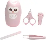 IWOWHERO 1Set Manicure Tweezers Nail Scissors Nail File for Newborn Care Portable Lightweight Nail Clippers Adorable Owl Design Essential Grooming Tools