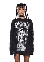 [Dolls Kill x SpongeBob] Bone Boy Long Sleeve Tee