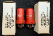 2 NOS NIB Matched RCA JAN CRC 5693 Tubes USA 1960