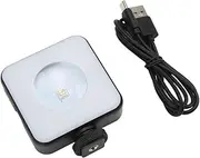Mini RGB LED Video Light,Portable 6W 2500‑9000K 800LX/0. Full Color 2000mAh Rechargeable Brightness Adjustable Photography Light, for Vlog Taking Photo Live Streaming
