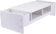Monitor Stand with Drawer Laptop PC Monitor Riser Rack Holder Desk Organizer Tab