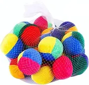 CIYODO 20PCS Juggling Balls Set for Boys and Girls Colorful Beanbags Juggling Toy Fabrics Great for Parties and Playtime