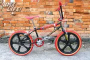 Mongoose Supergoose Black/Red 20" BMX 2022 Skyway Blk Tuff Wheel Upgrade Bundle