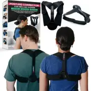 Posture Corrector Back Support Brace for Women & Men, Fully Adjustable Clavic...