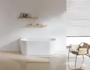 Back to Wall Free Standing Bath 1400-1690mm LK-DV