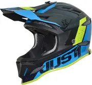 Just1 JDH Assault Mips Downhill Helmet, black-blue, Size XL for Men Black Blue