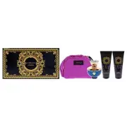 Versace Dylan Blue by Versace for Women - 4 Pc Gift Set - 3.4oz EDP Spray, 3....