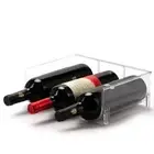 2pcs Bottle Holder Wine Rack Cans Stackable Organizer Storage Stand Countertop
