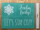 Chalk Couture Feelin Frosty Size B Transfer Stencil 8x10 Retired