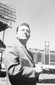 New York Yankees manager Ralph Houk during photo shoot at Yankee S- Old Photo