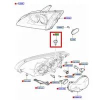 在飛比找蝦皮購物優惠-【JT福特原廠】FOCUS MK2 MK2.5 正廠 大燈螺