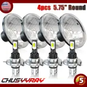 4PCS 5.75" Round LED Headlights Hi/Lo for Mercury Cougar 1967-76 Monterey Comet (for: Fiat)