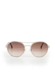 Gold Frame Gradient Sunglasses