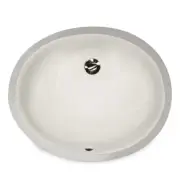 Nantucket UM-17x14-B-K Biscuit 19 1/2" Oval Ceramic Bathroom Porcelain Sink