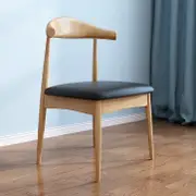Leo Dining Chair/Solid wood legs/ PU leather/Minimalist