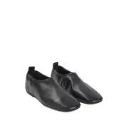 [Dries Van Noten] Dries Van Noten Leather Square-toe Loafers 38 IT BLACK