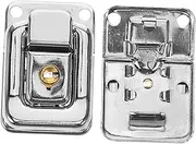 Baluue 4pcs Case Lock with Key Set for Wooden Boxes Toolboxes Jewelry Chests and Suitcases Toggle Catch Latch Case Locking Clasp