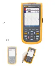 Fluke 124B Industrial ScopeMeter Hand-Held Oscilloscope, 40 MHz