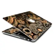 Skin Wrap for MacBook Pro 15 inch Retina Old Gears Steampunk Patina