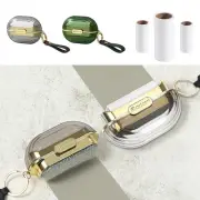 Non-slip Texture Lint Cleaner Double Sided Lint Roller with Hand Strap Travel