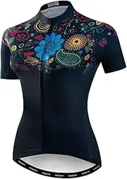 [HimyBB] Women's Cycling Jersey Short Sleeve Bike Shirt Top Lady Biking Clothing